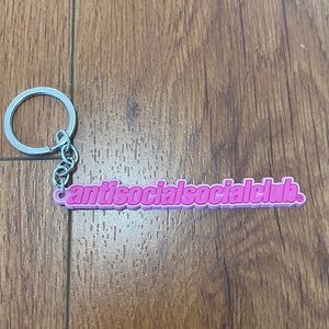 Anti Social Social Club Sidekick Pink Keychain